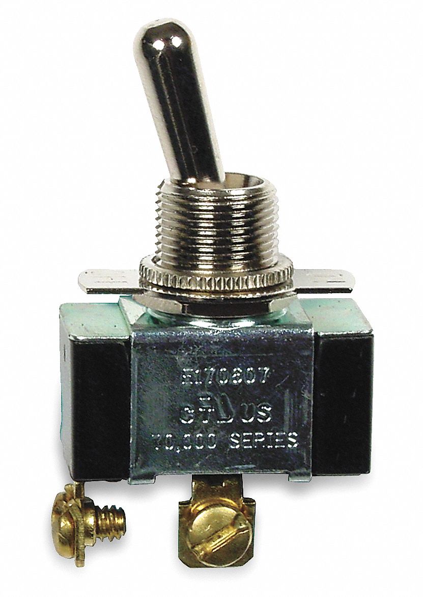 TOGGLE SWITCH, SPST, SCREW TERMINALS CONNECTION