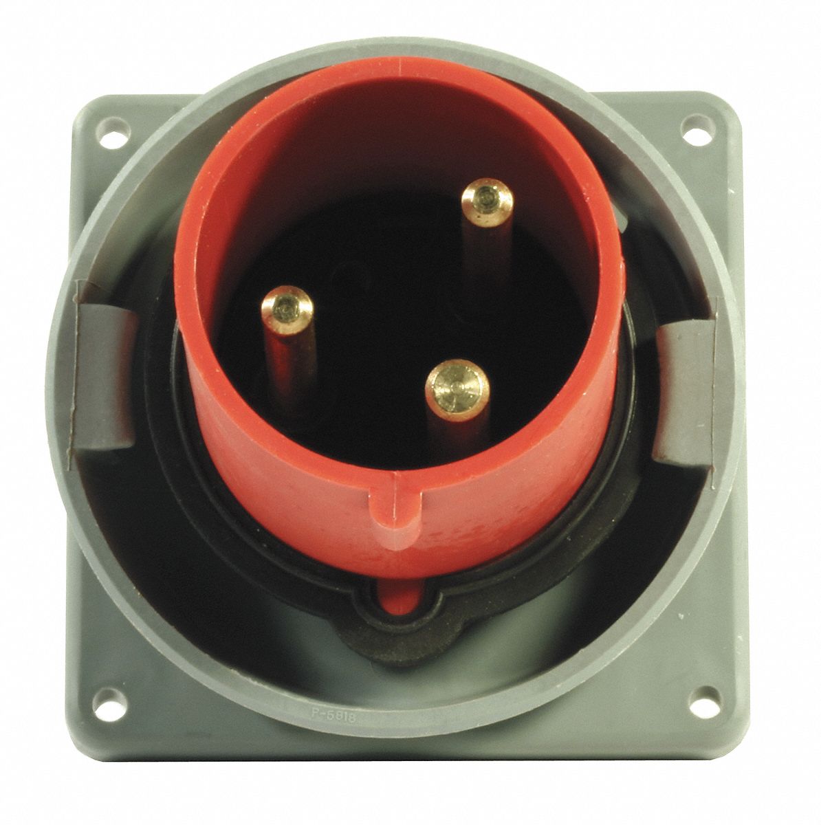 3D675 - IEC Pin and Sleeve Inlet 100A 480V Red