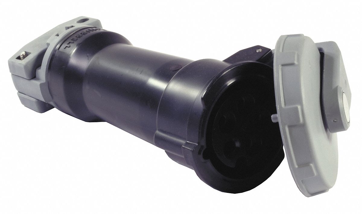 Watertight Pin and Sleeve Connector: 20 A, 347/600V AC, 10 hp Horsepower Rating, IEC Grounding