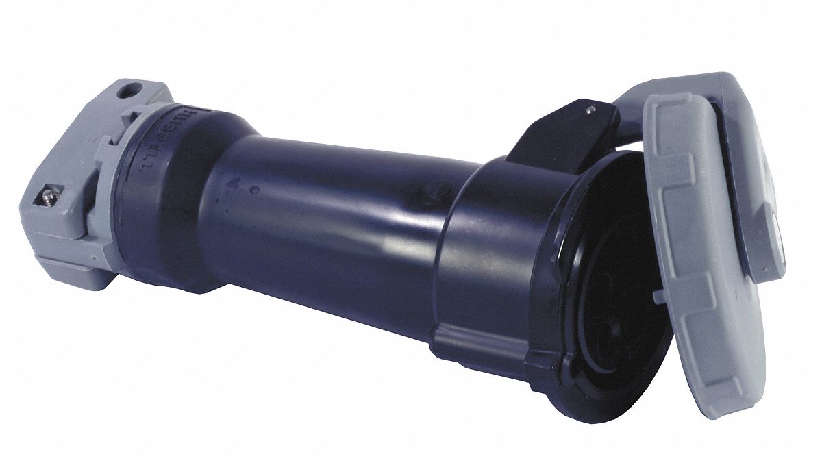 Watertight Pin and Sleeve Connector: 30 A, 347/600V AC, 20 hp Horsepower Rating, IEC Grounding