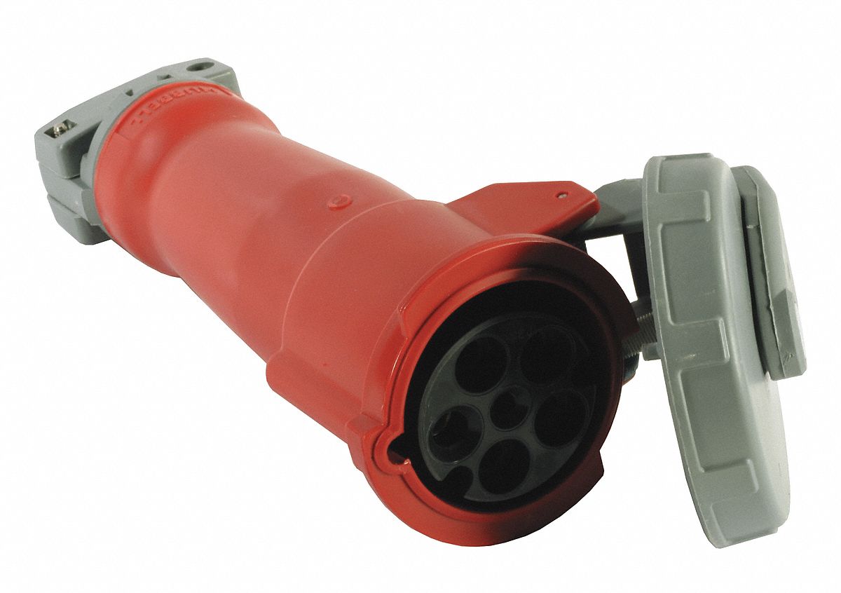 Watertight Pin and Sleeve Connector: 60/63 A, 200/346 to 240/415V/220/380 to 240/415V, IEC Grounding