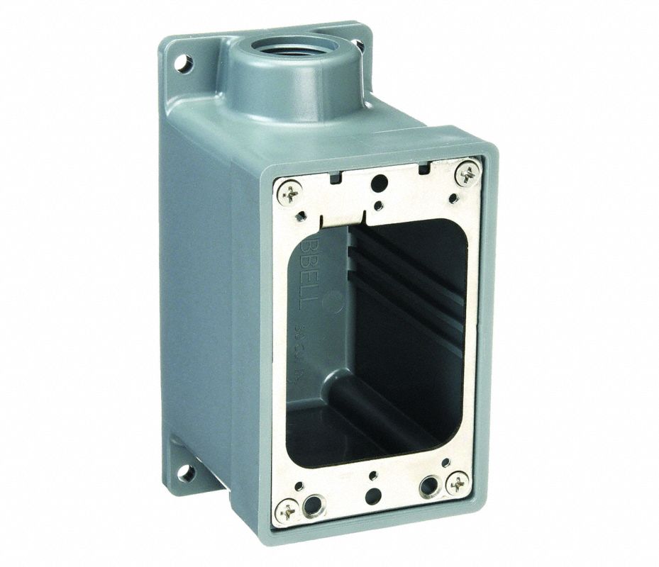 HUBBELL WIRING DEVICE-KELLEMS Caja Trasera Impermeable No Metálica ...