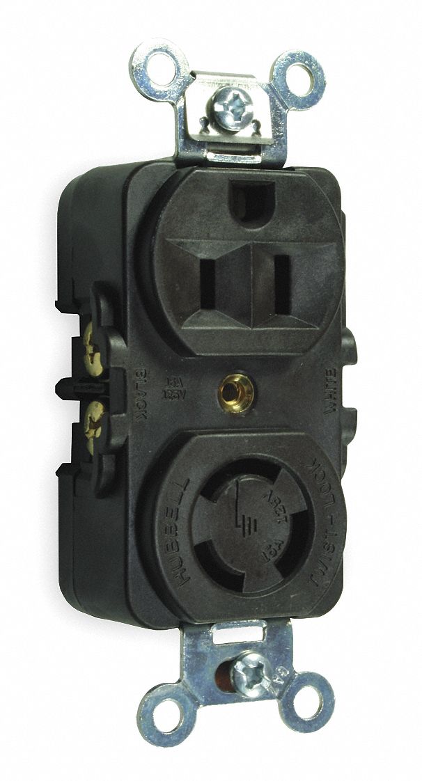 HUBBELL WIRING DEVICEKELLEMS Combination Device, Combination Duplex