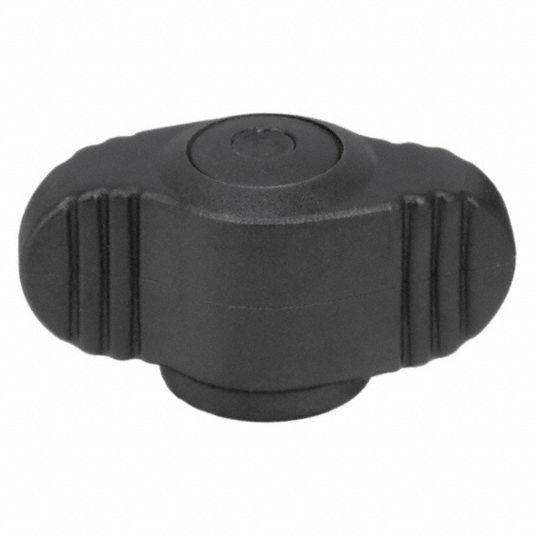 KIPP, Wing, Plastic w/ Brass Thread, Hand Knob 3DHC8K0274.0A1 Grainger