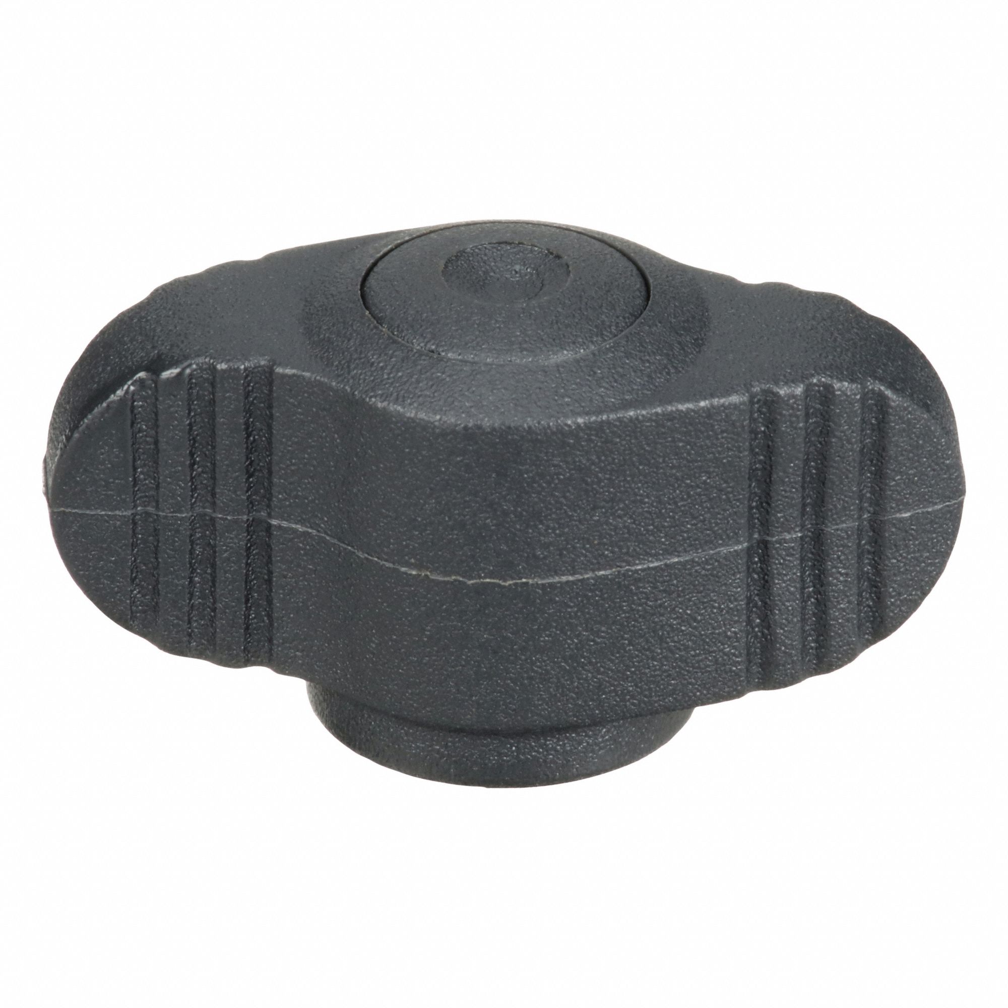 Hand Knob: Wing, Plastic w/ SS Thread, 1/4"-20 Thread, 8 mm Thread Lg, 28 mm Dia