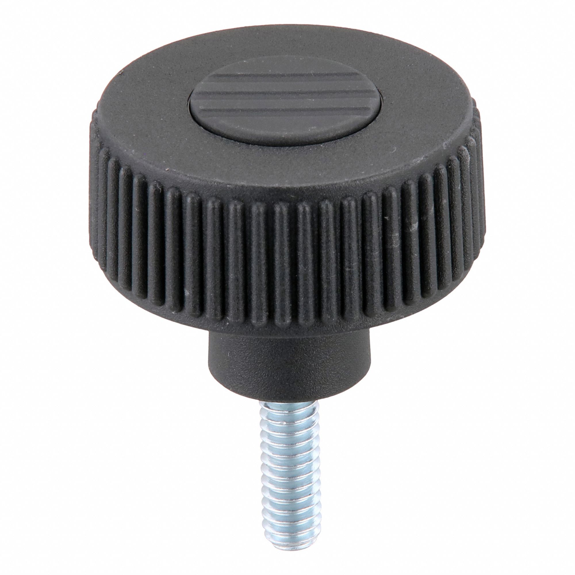 Knurled, Plastic w/ Steel Thread, Hand Knob - 3DAZ4|K0260.51A2X20