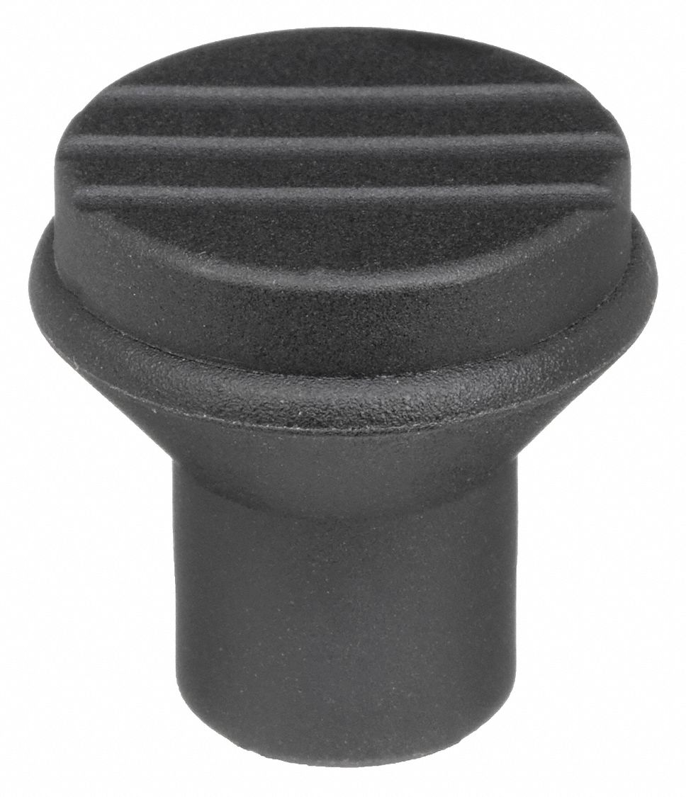 MUSHROOM HAND KNOB, #8-32 THREAD, THREADED BUSHING, 0.83, 0.75