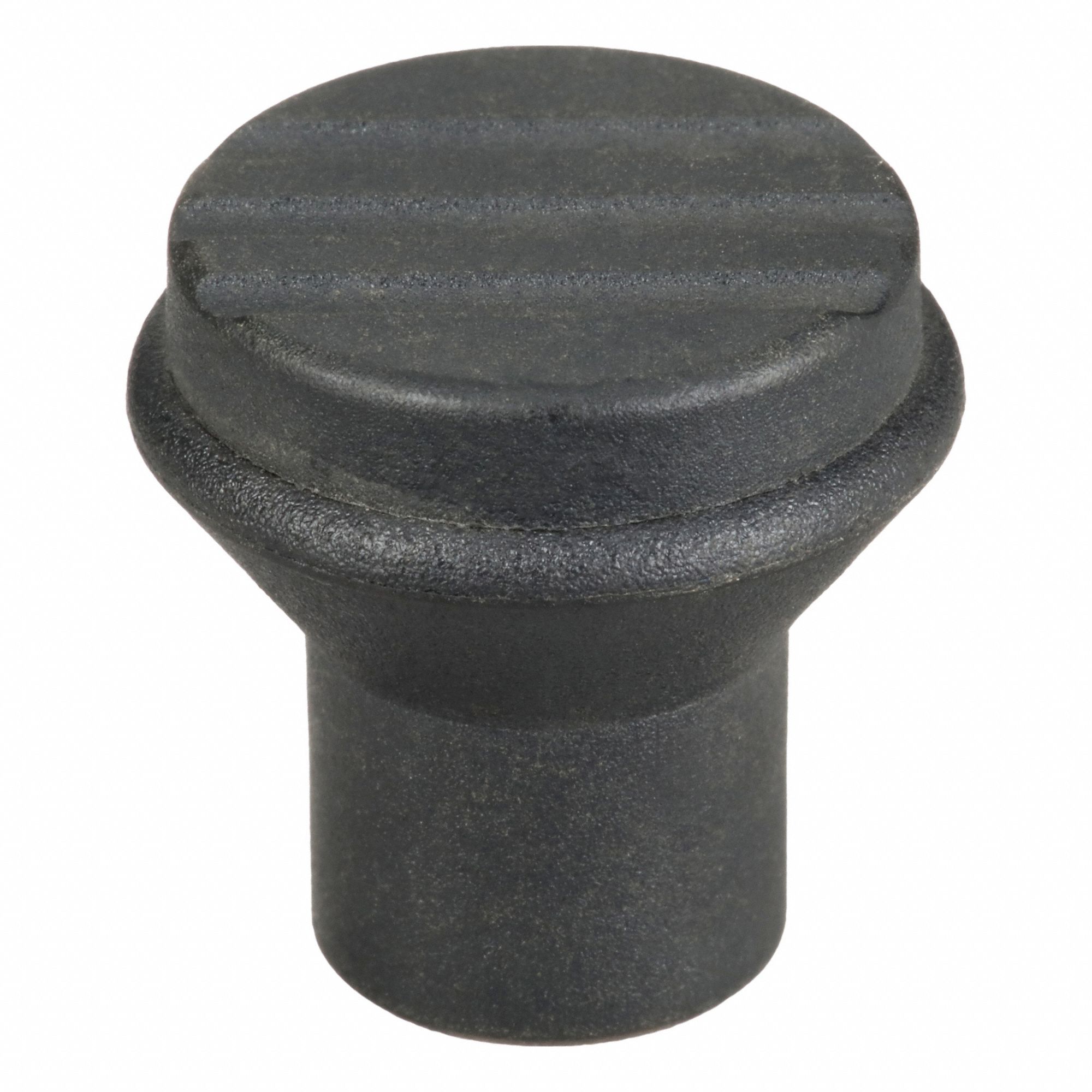 Hand Knob: Pull, Plastic w/ SS Thread, #8-32 Thread, 10 mm Thread Lg, 21 mm Dia