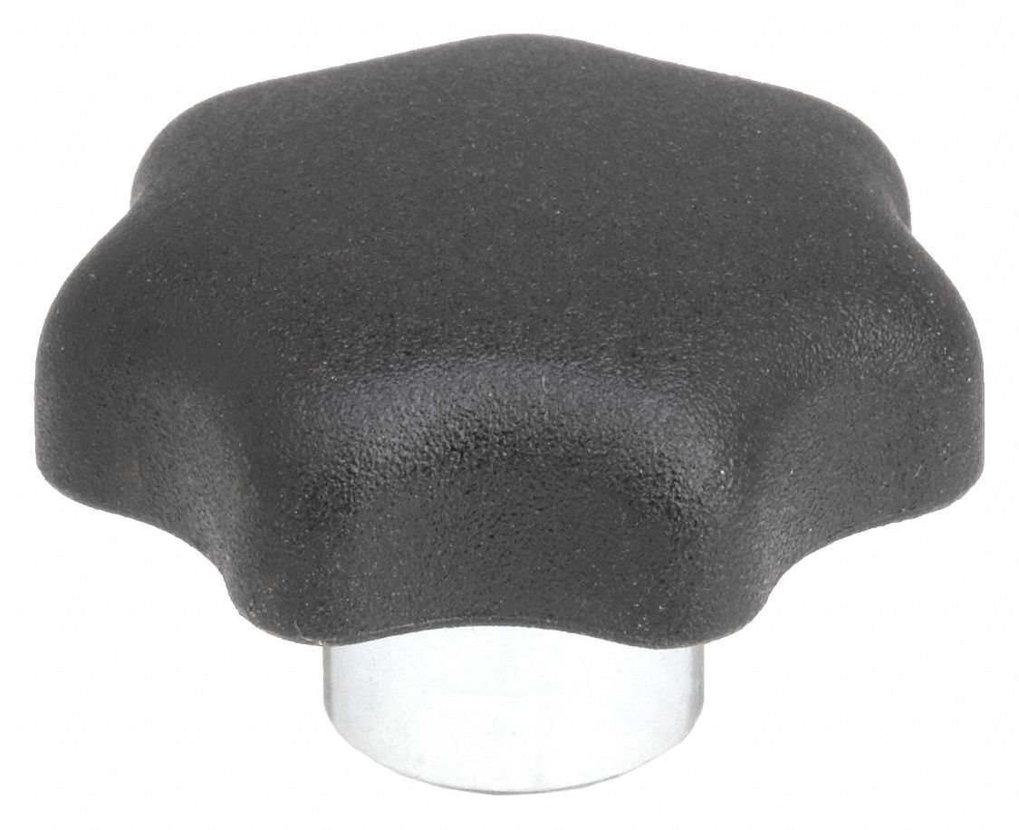 KIPP, Star, Steel/Thermoplastic, Hand Knob 3DHF1K0153.2A1 Grainger