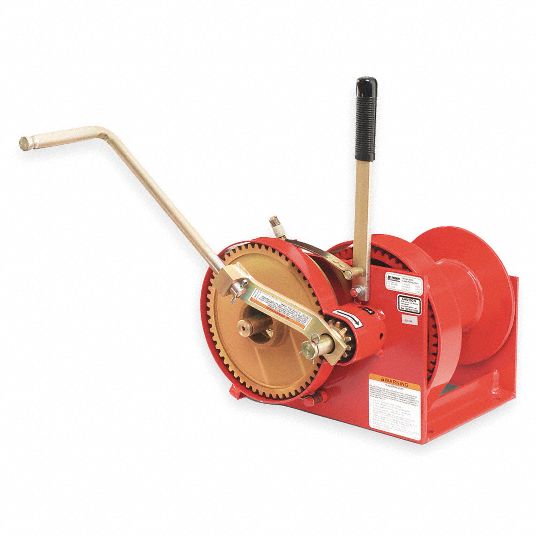 Alloy Steel Hand Winch 3200lbs Pulling Capacity Hand Crank Winch