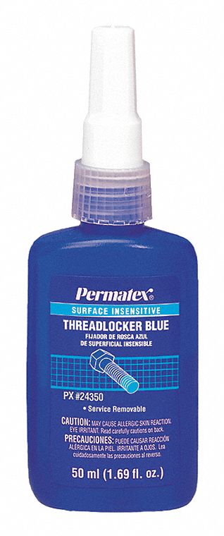 THREADLOCKER, MEDIUM STRENGTH, BLUE, 50 ML, BOTTLE
