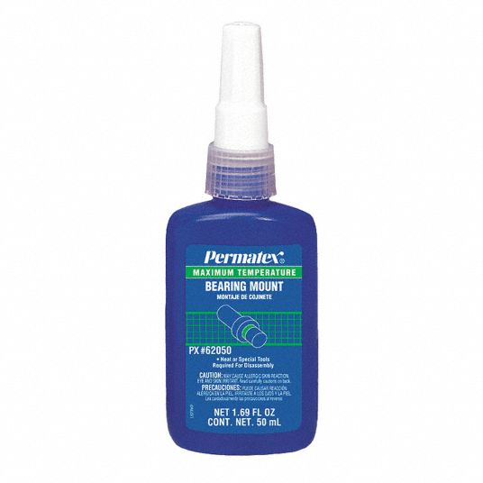 PERMATEX Retaining Compound, 3800 Shear Strength (PSI) 3DPP362050 Grainger