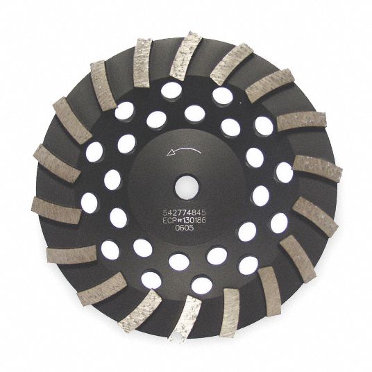 HUSQVARNA Segment Cup Grinding Wheel 4 in Abrasive Wheel Dia, 15,000