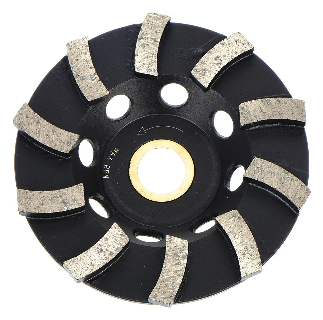 HUSQVARNA, Turbo, 4 in Dia, Segment Cup Grinding Wheel 3DPY1Turbo2 Grainger