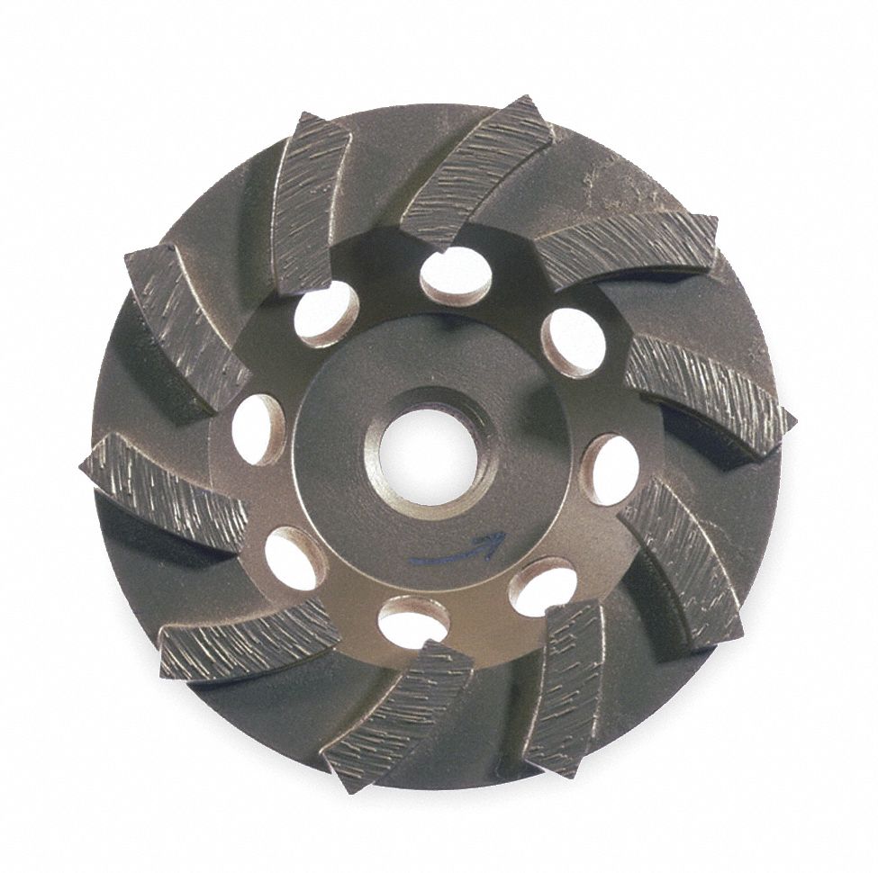 HUSQVARNA Segment Cup Grinding Wheel: 5 in Abrasive Wheel Dia, 12,000 ...