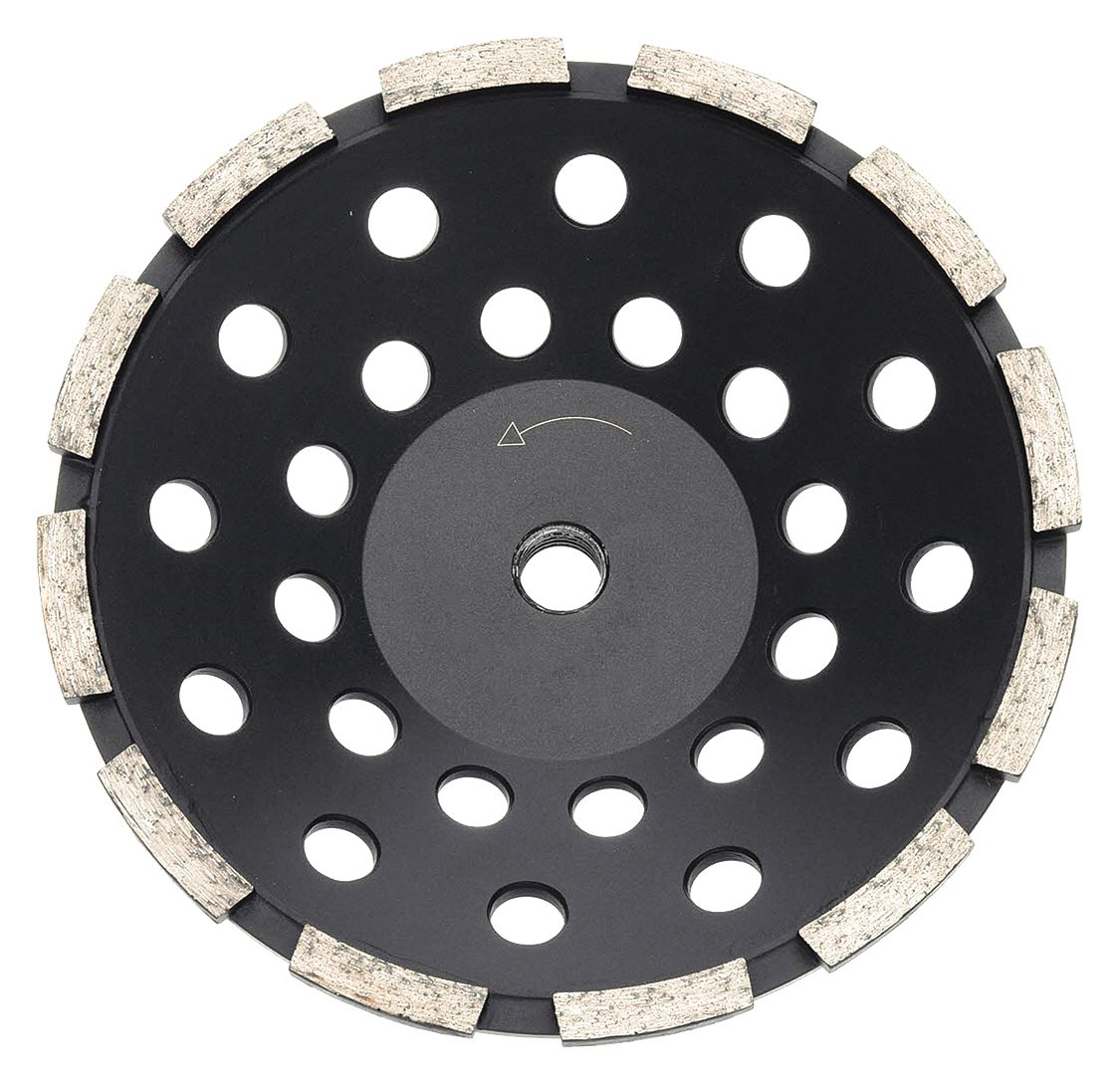 SegmentCpGrindWheel, 5/8"-11 CN, 7" Dia