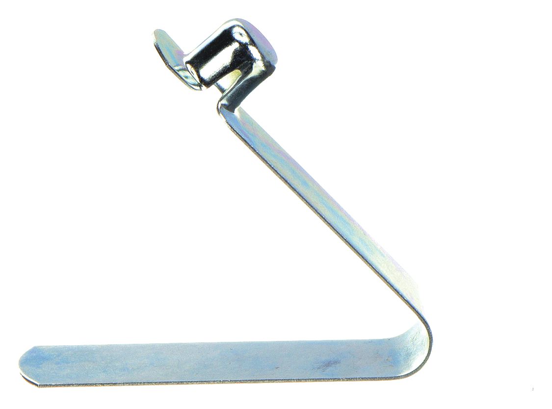 Snap Button: Single End, 0.53 in Wd, 0.025 in Thick, Steel, C-1050, Zinc Plated, 10 PK