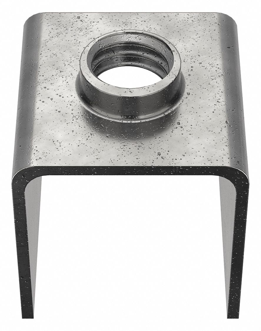 TJnt Fstr, Stl, 1/4"-20, 18ga, 3/4", Sqr, PK10