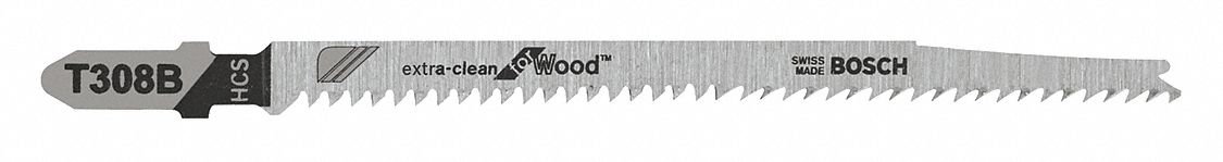 Jigsaw Blade: 12, 4 5/8 in Blade Lg, Bi-Metal, High Carbon Steel, T Shank, 1 Pieces, 5 PK