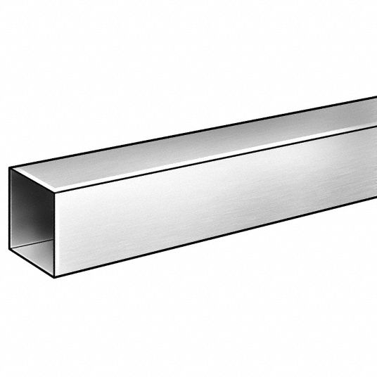 Grainger Approved Tubing Square Aluminum 6063 Bhn 3 4 In Outside Square 1 2 In Inside Square 6alr9 6alr9 Grainger