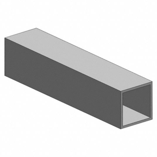 Grainger Approved Tubing Square Aluminum 6063 Bhn 1 3 4 In Outside Square 6 Ft Lg T52 Temper 6alp4 T63s1 75x 125 72 Grainger