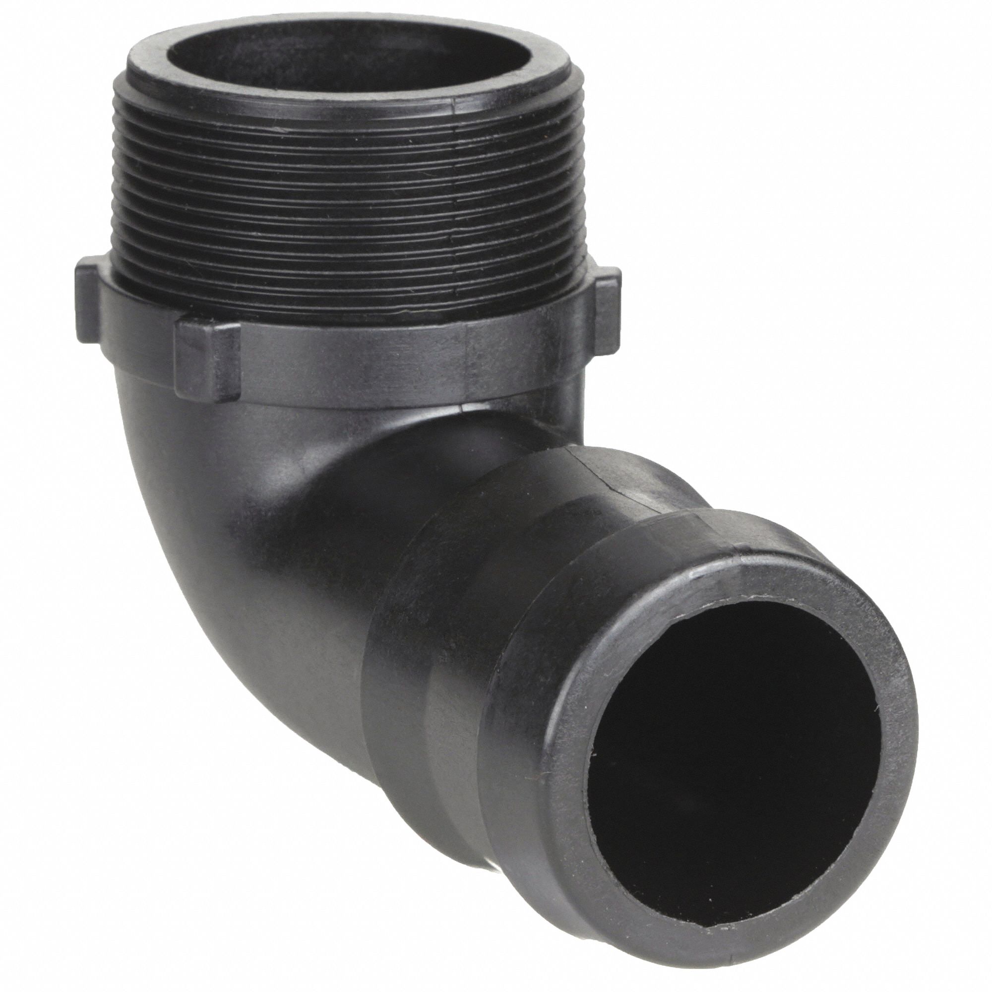 BARBED HOSE FITTING, FOR 1¼ IN HOSE ID, HOSE BARB X NPT, 1¼ X 1¼ IN FITTING, POLYPROPYLENE