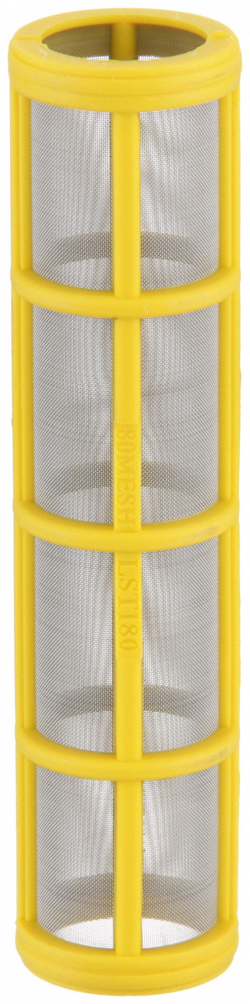 STRAINER SCREEN: 80 MESH, 5¾ IN LENGTH, 316 STAINLESS STEEL
