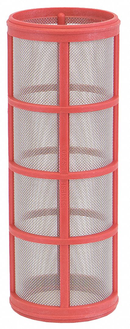 STRAINER SCREEN: 28 MESH, 7 IN LENGTH, 316 STAINLESS STEEL