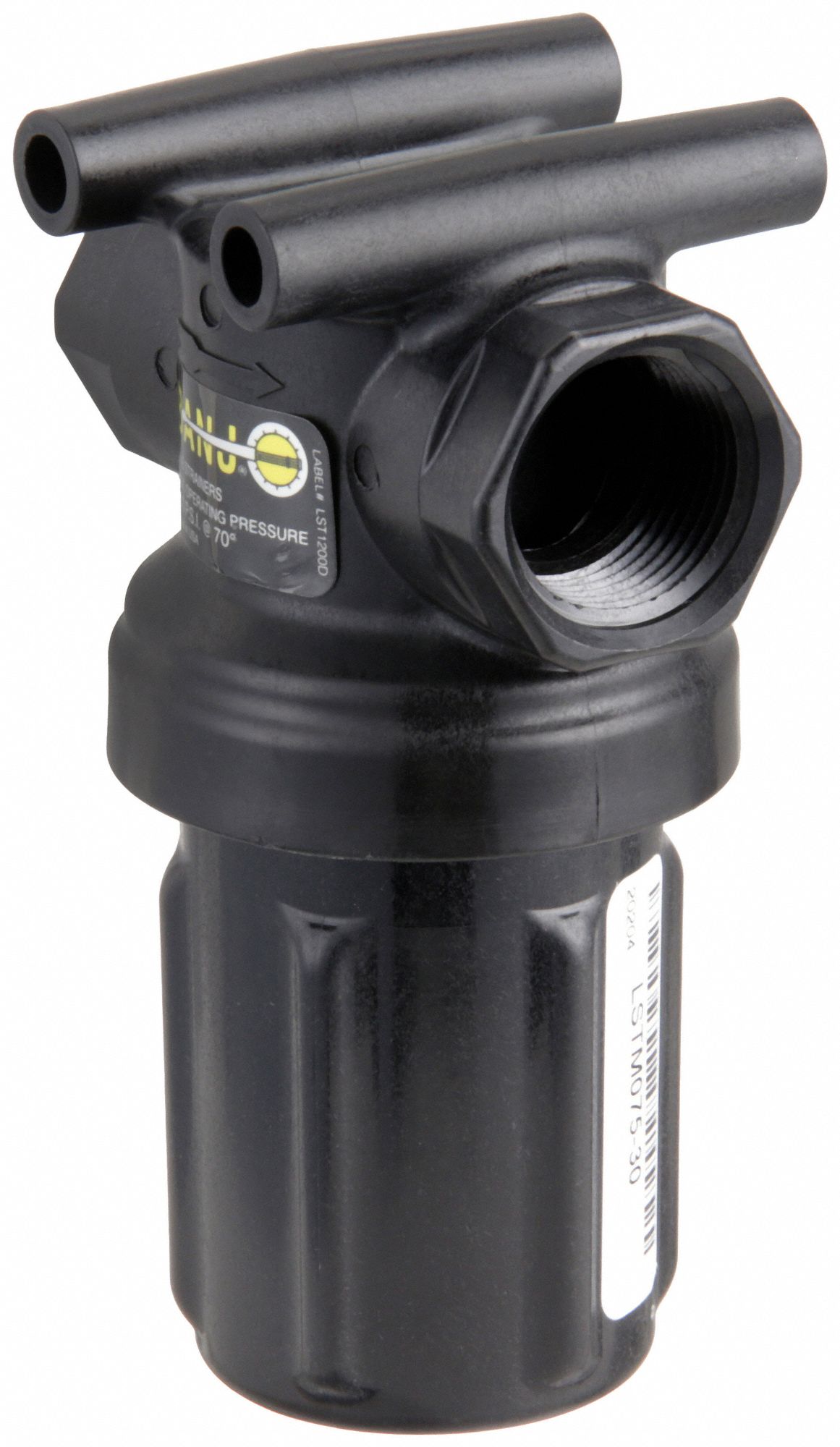 INLINE STRAINER: POLYPROPYLENE, ½ IN, NPT, 28 MESH, 200 PSI, 4 3/16 IN H, 3 1/32 IN L