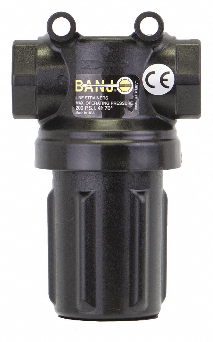 BANJO 80 Mesh Mini TLine Strainer, 297 Microns, 3/4 in Pipe Size