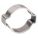 HOSE CLAMP, 19/32 IN TO 45/64 IN CLAMPING DIA, 304 STAINLESS STEEL, 2,500 N MAX CLOSING FORCE
