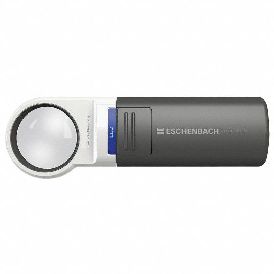 ESCHENBACH OPTIK GMBH, 10X Power, 1.05 in Focal Handheld LED Magnifier - Grainger