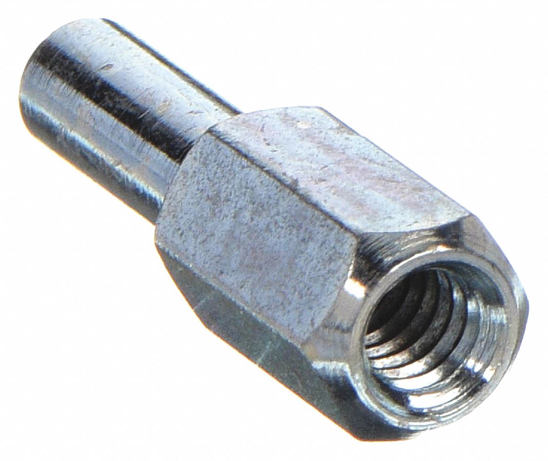 THREADED SHANK ADAPTER, 1/4 IN STRAIGHT SHANK, 1/4"-20 THREAD