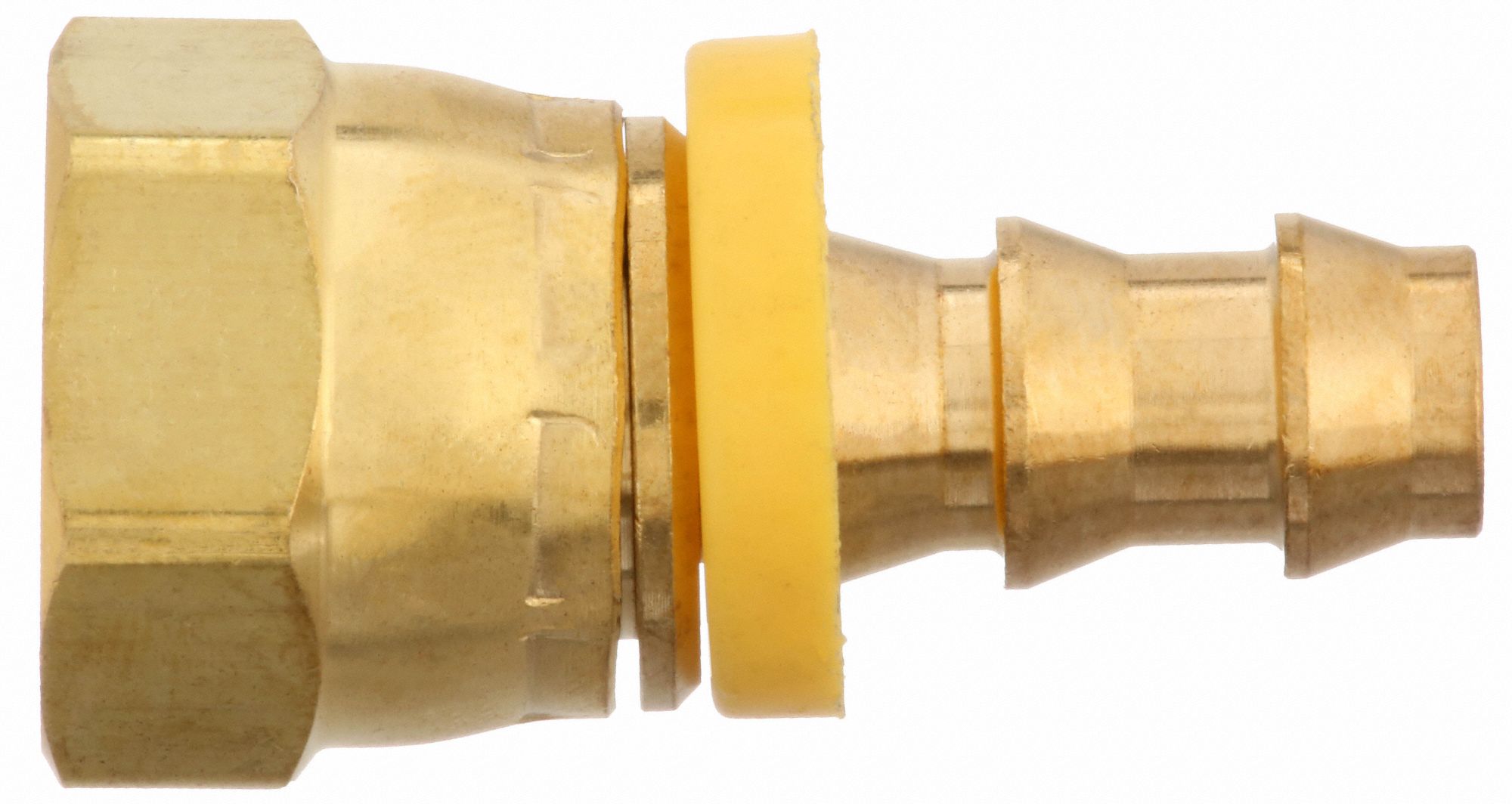 CONTINENTAL PushOn Hose Fitting, Fitting Material Brass x Brass
