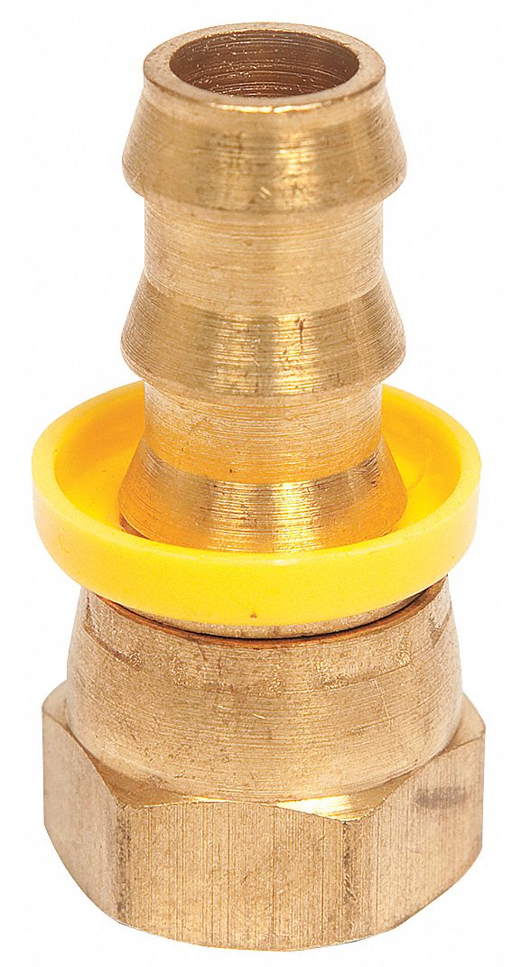 CONTINENTAL PushOn Hose Fitting, Fitting Material Brass x Brass