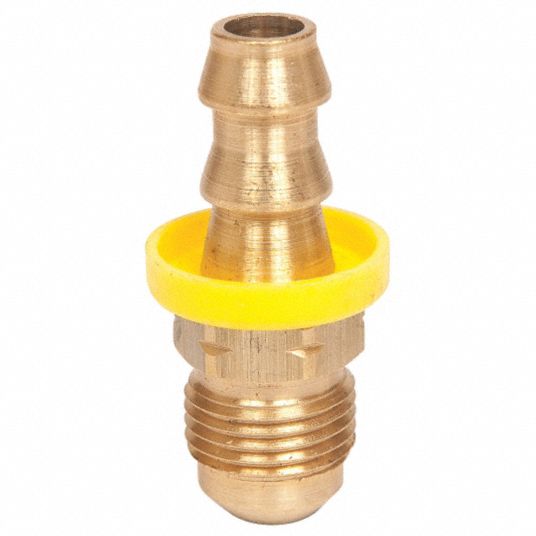 CONTINENTAL PushOn Hose Fitting, Fitting Material Brass x Brass