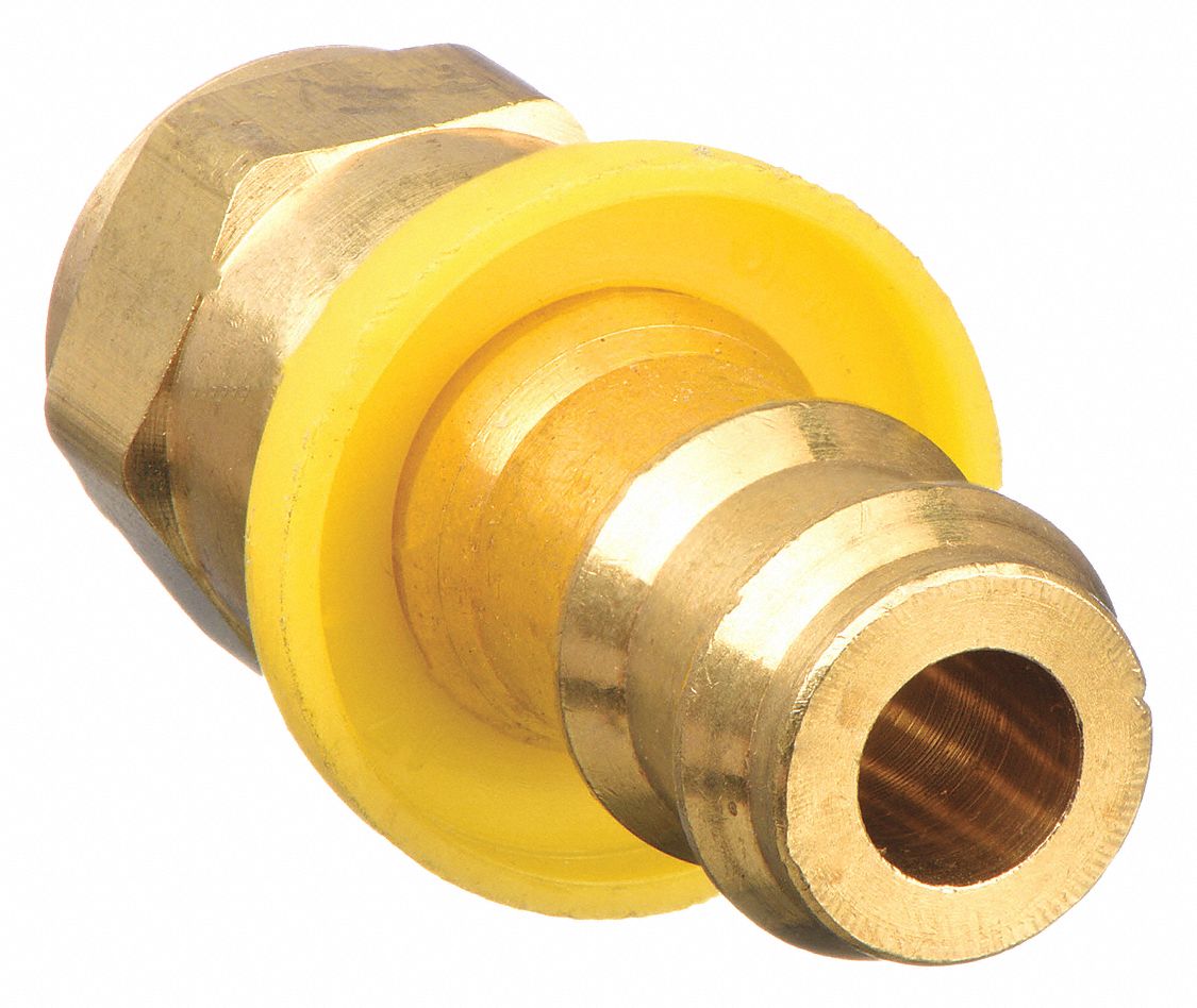 Hose Barb x Inverted Flare, 1/4 in x 3/8 in Fitting Size, PushOn Hose