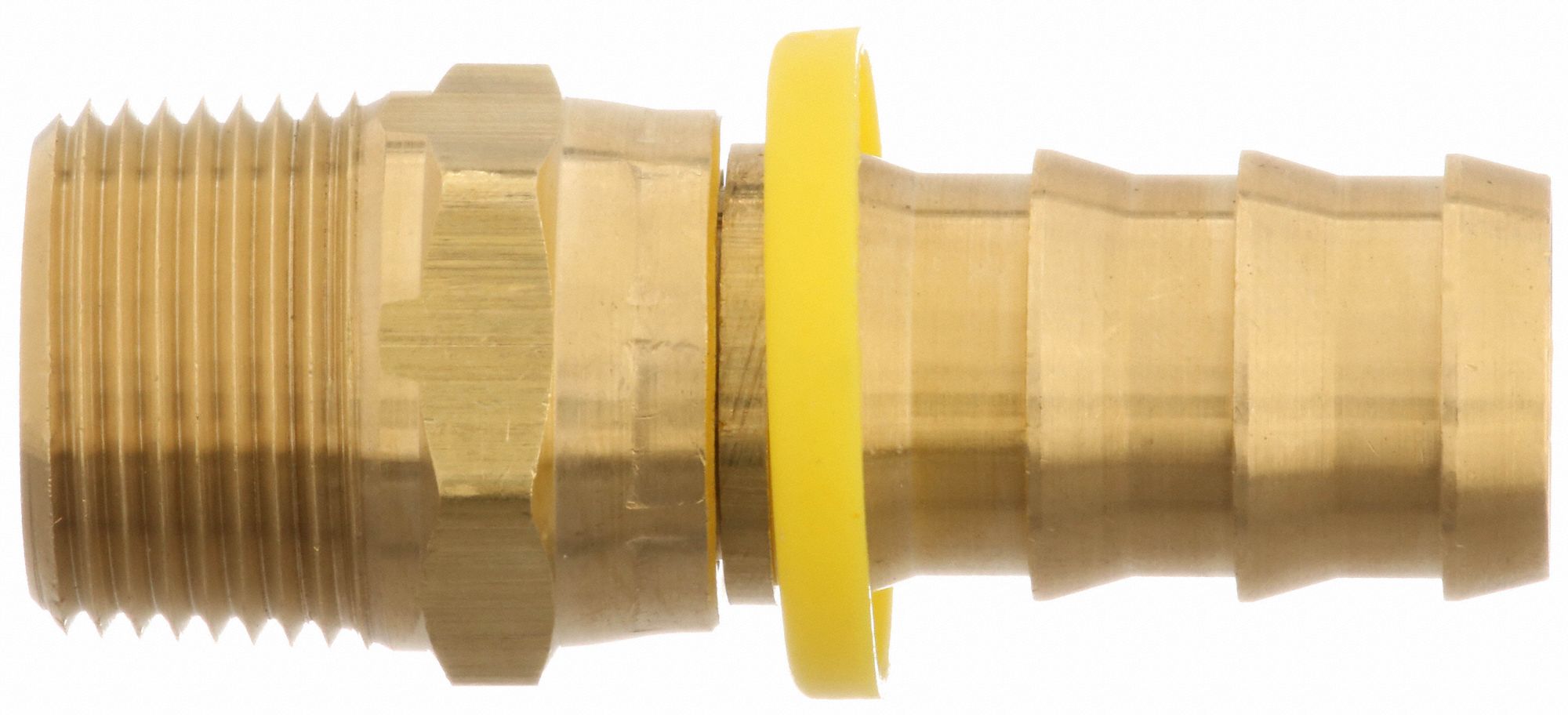 CONTINENTAL PushOn Hose Fitting, Fitting Material Brass x Brass