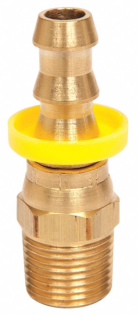 3DVE1 - Hose Fitting 1/2 in ID 1/2-14 (M)NPT