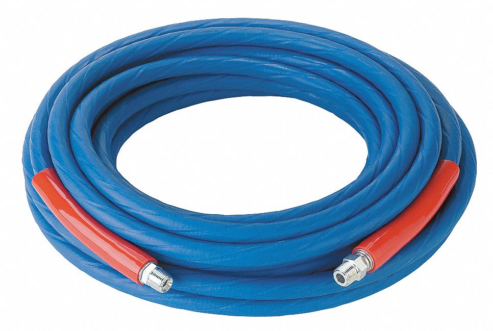 3/8 in Hose Inside Dia., 50 ft Hose Lg, Pressure Washer Hose 3DVF3