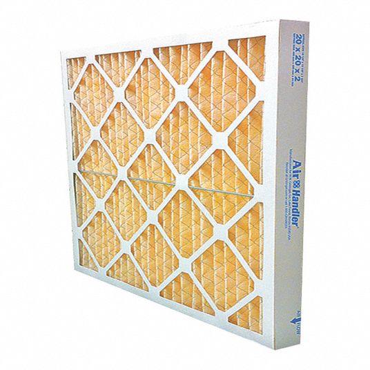 AIR HANDLER Pleated Air Filter 12x24x2 Nominal Filter Size, High Capacity, Synthetic, MERV 10