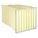 POCKET AIR FILTER, 24 X 24 X 22 IN, MERV 14, YELLOW, FIBREGLASS, 8 POCKETS