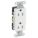 RECEPTACLE, DECORATOR DUPLEX, WHITE, 5-15R, 15 A, 125V AC, 2 POLE/3 WIRE, SCREW TERMINALS