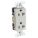 RECEPTACLE, DECORATOR DUPLEX, GREY, 5-20R, 20 A, 125V AC, 2 POLE/3 WIRE, SCREW TERMINALS