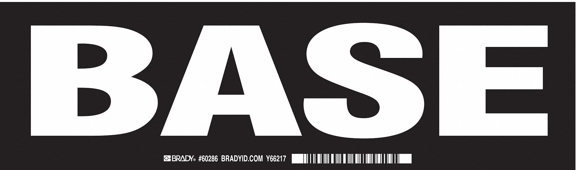 Label, 3 1/2 in x 12 in, Polyester