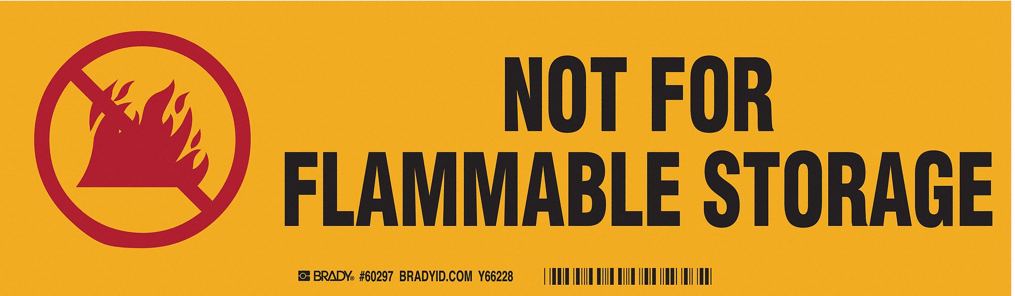 Label, 3 1/2 in x 12 in, Polyester