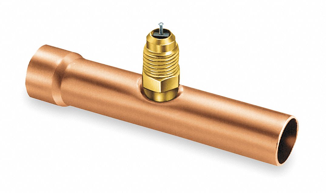 Access Valve Tee, 4 in L, 5 3/4 in H, PK2