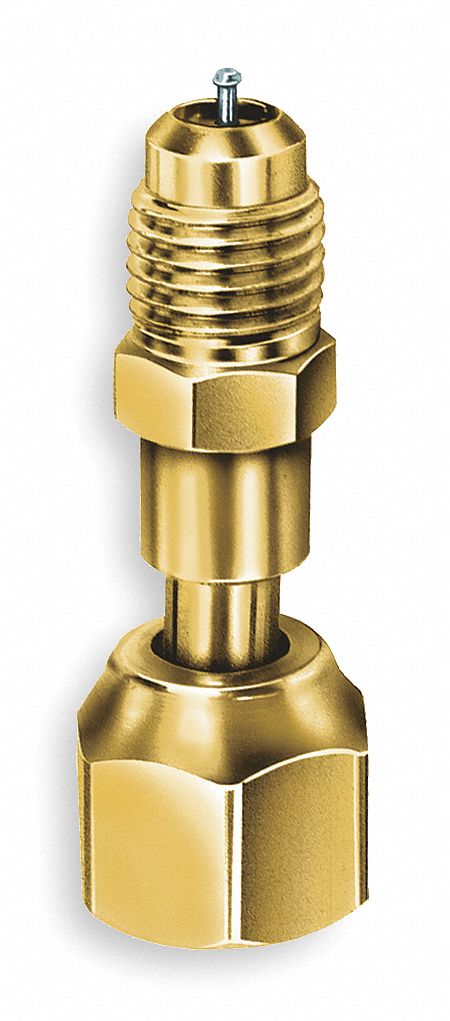Access Valve: Access 1/4 in Female SAE, Line 1/4 in SAE Female, 5 1/4 in Lg, 3 PK