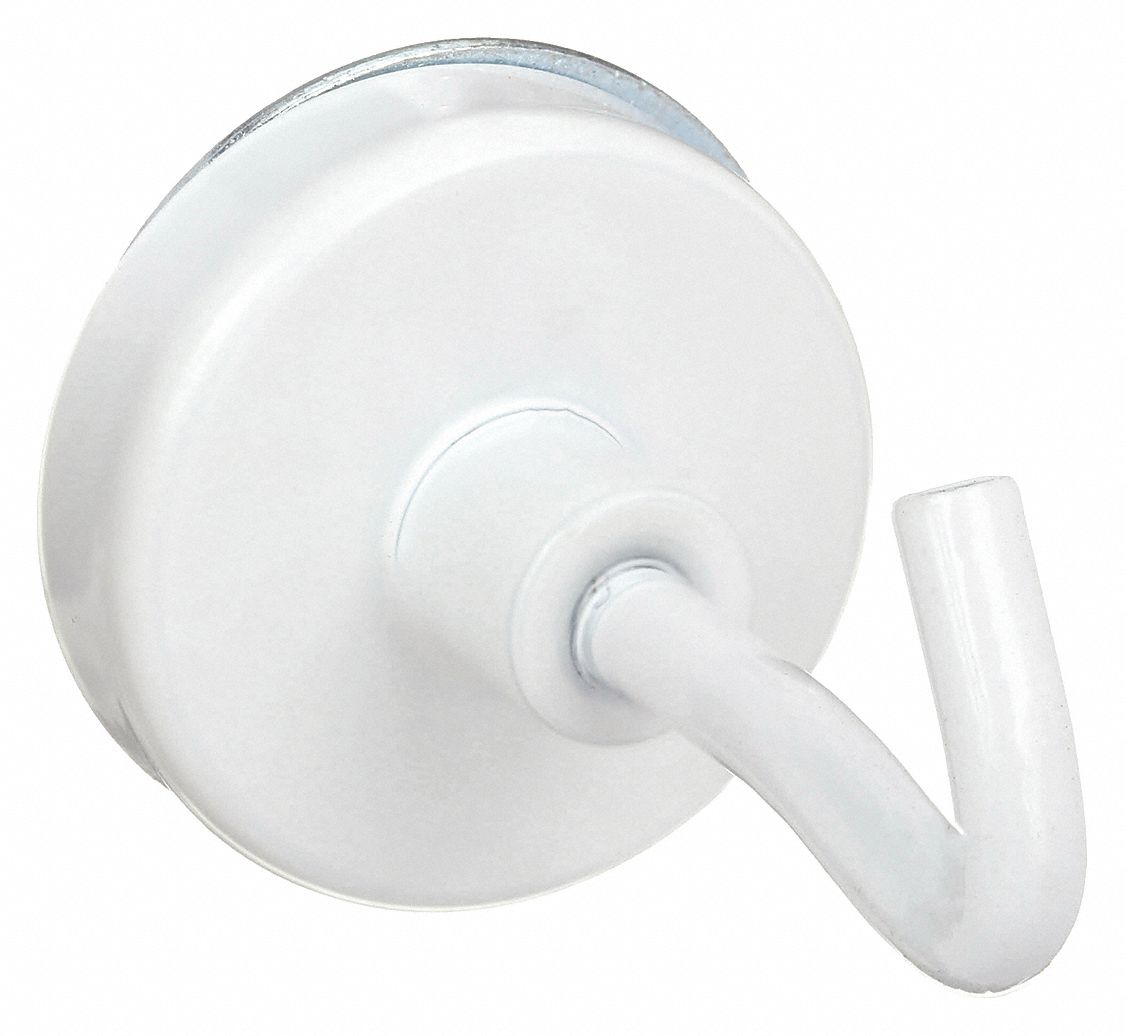 CROCHET MAGNTIQUE,BLNC,14 LB,DIA 1.25 PO