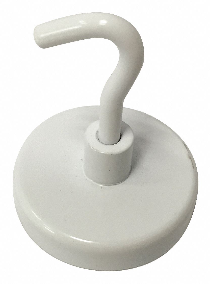 Hook White Metal 1/4 in D PK2